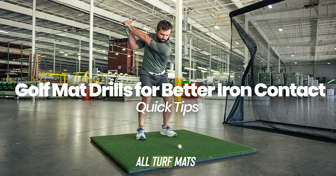Golf Mat Drills for Better Iron Contact