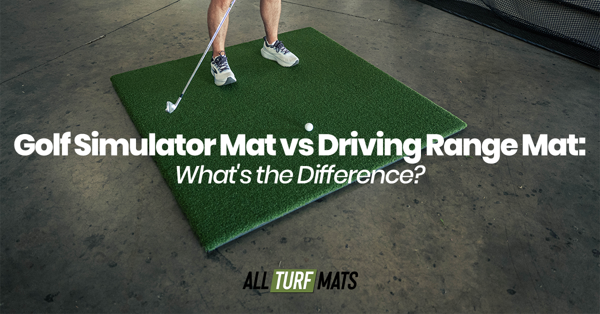 Golf Simulator Mat vs Driving Range Mat: What's the Difference?