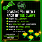 Tee Claw (10) Pack: Black-Yellow