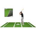 6 × 12 Proball Baseball Hitting Mat - Green Nylon, Painted Plate, Urethane-Coated Backing