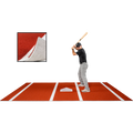 6 × 12 Proball Baseball Hitting Mat - Clay Nylon, Painted Plate, Flexible 5mm Foam