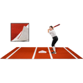 6 × 12 Proball Softball Hitting Mat - Clay Poly, Painted Plate, Flexible 5mm Foam