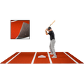 6 × 12 Proball Baseball Hitting Mat - Clay Nylon, Painted Plate, Urethane-Coated Backing