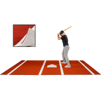 6 × 12 Proball Baseball Hitting Mat - Clay Nylon, Inlaid Plate, Flexible 5mm Foam