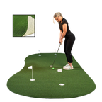6 x 15 Indoor/Outdoor Putting Green with White Natural Rubber