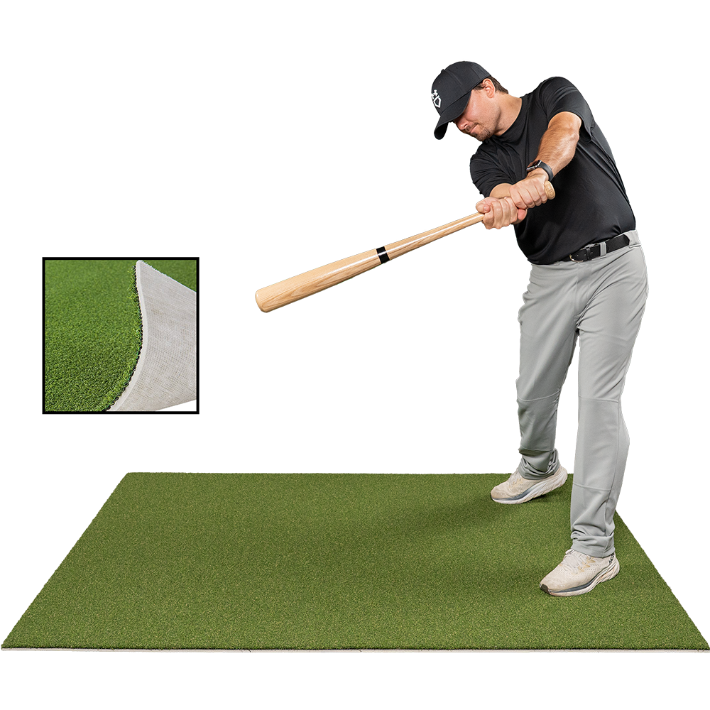 4 x 6 Proball Baseball Stance Mat with Flexible 5mm Foam Backing