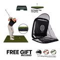 5 x 5 Fairway Golf Mat with Shock-Absorbent Foam: Gold Tier Bundle