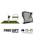 6x12 Fairway golf mat with 5mm foam and The Net Return Pro golf net bundle