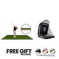 6x12 Fairway golf mat with 5mm foam and SPG-7 pop-up golf net bundle