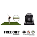 6x12 Fairway golf mat with 5mm foam and SPG-5 pop-up golf net bundle