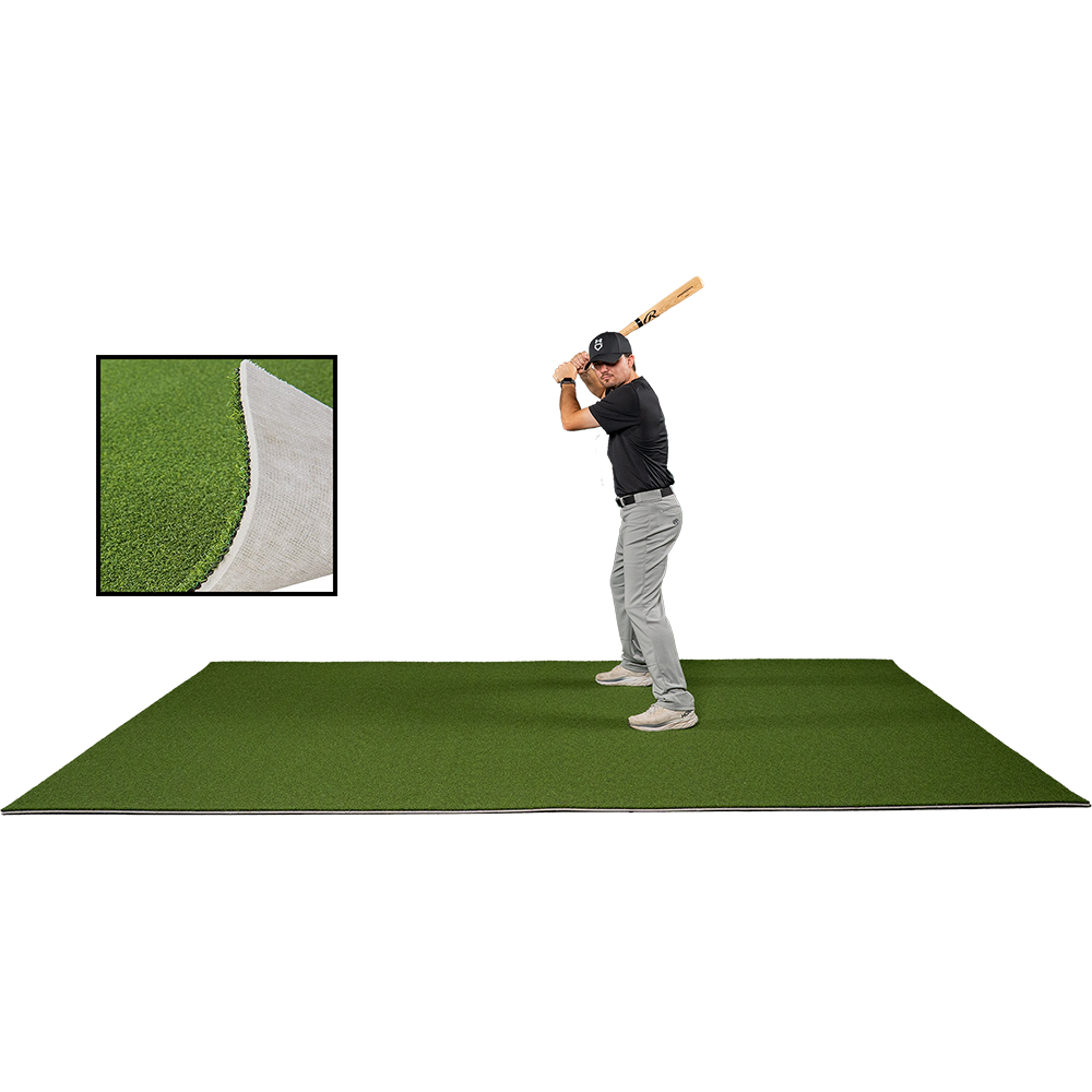 6 x 12 Proball Baseball Stance Mat with Flexible 5mm Foam Backing