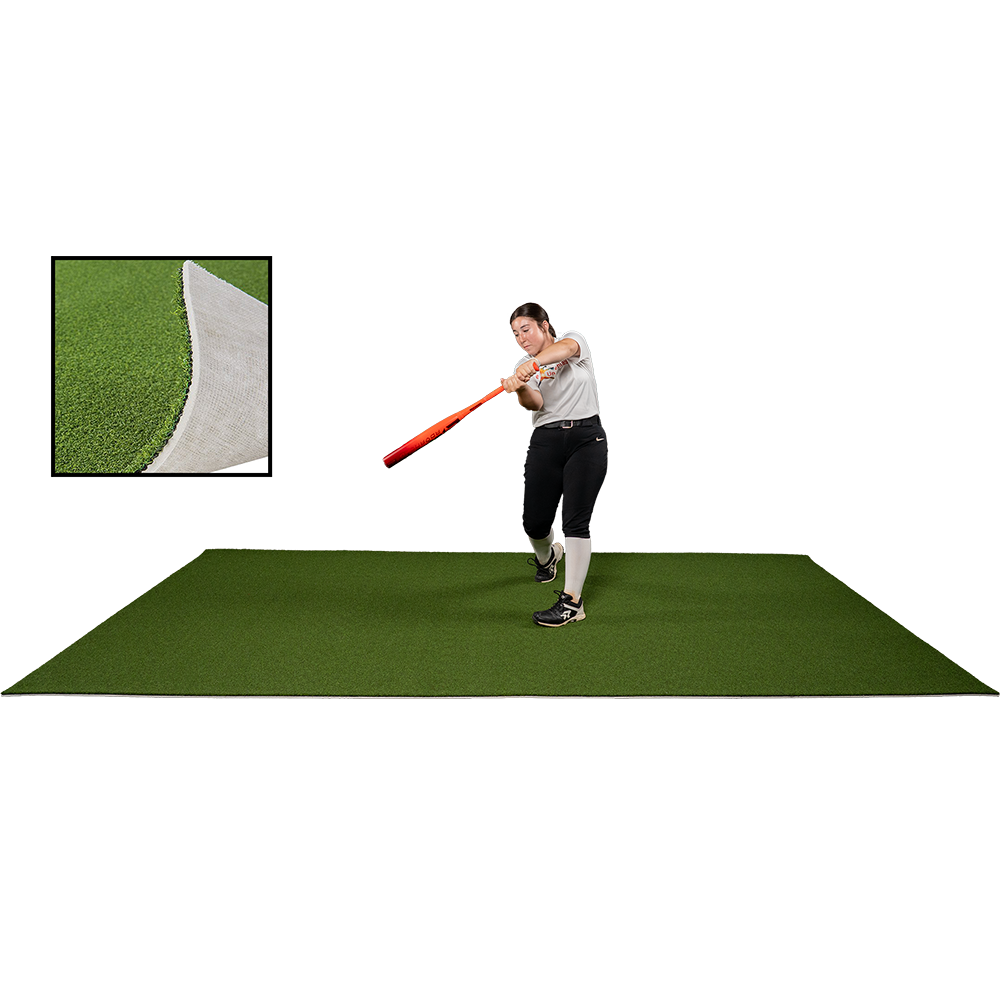 6 x 12 Proball Softball Stance Mat with Flexible 5mm Foam Backing