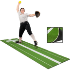 3 × 10 Elite Softball Pitching Mat - Green