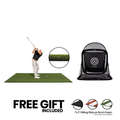 5x10 Super Tee golf mat with urethane-coated backing and SPG-5 pop-up golf net bundle