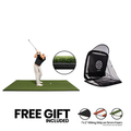 5x10 Super Tee golf mat with shock-absorbent foam and SPG-7 pop-up golf net bundle