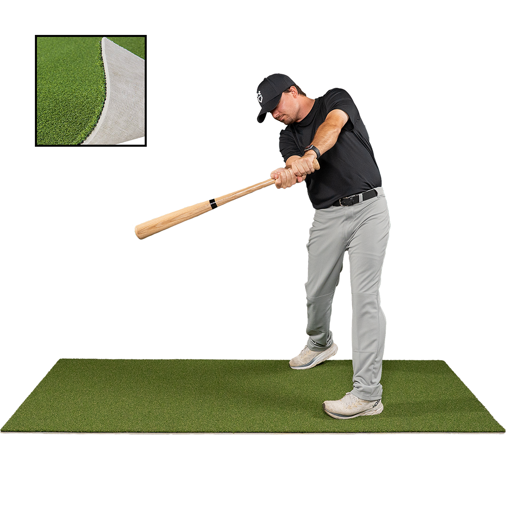 3 x 7 Proball Baseball Stance Mat with Flexible 5mm Foam Backing