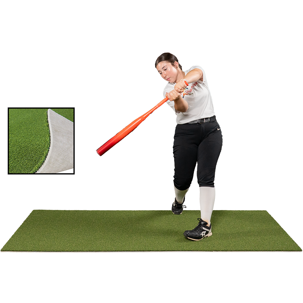 3 x 7 Proball Softball Stance Mat with Flexible 5mm Foam Backing