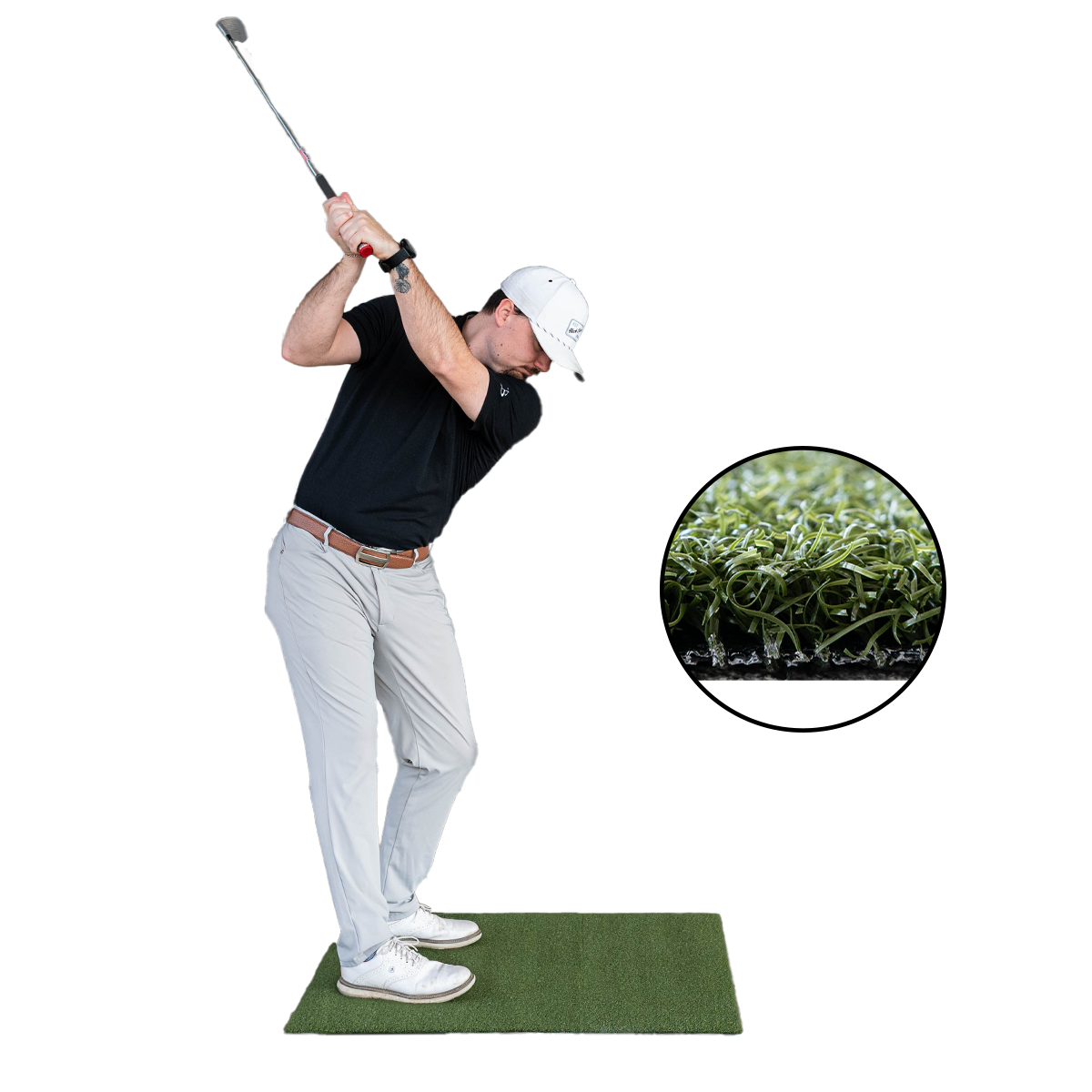 3 x 3 Fairway Golf Mat with Urethane-Coated Backing (2nd Quality)