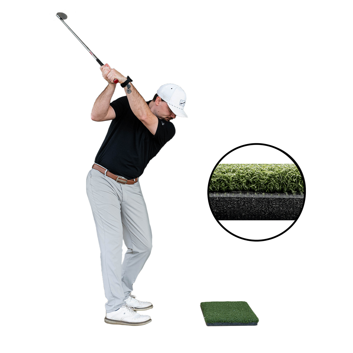 1 x 2 Super Tee Golf Mat with Shock-Absorbent Foam