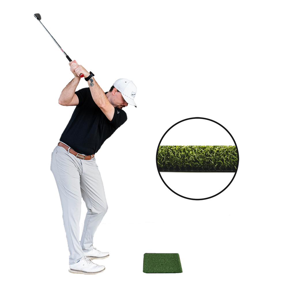 1 x 2 Super Tee golf mat with urethane backing that holds real wooden tees
