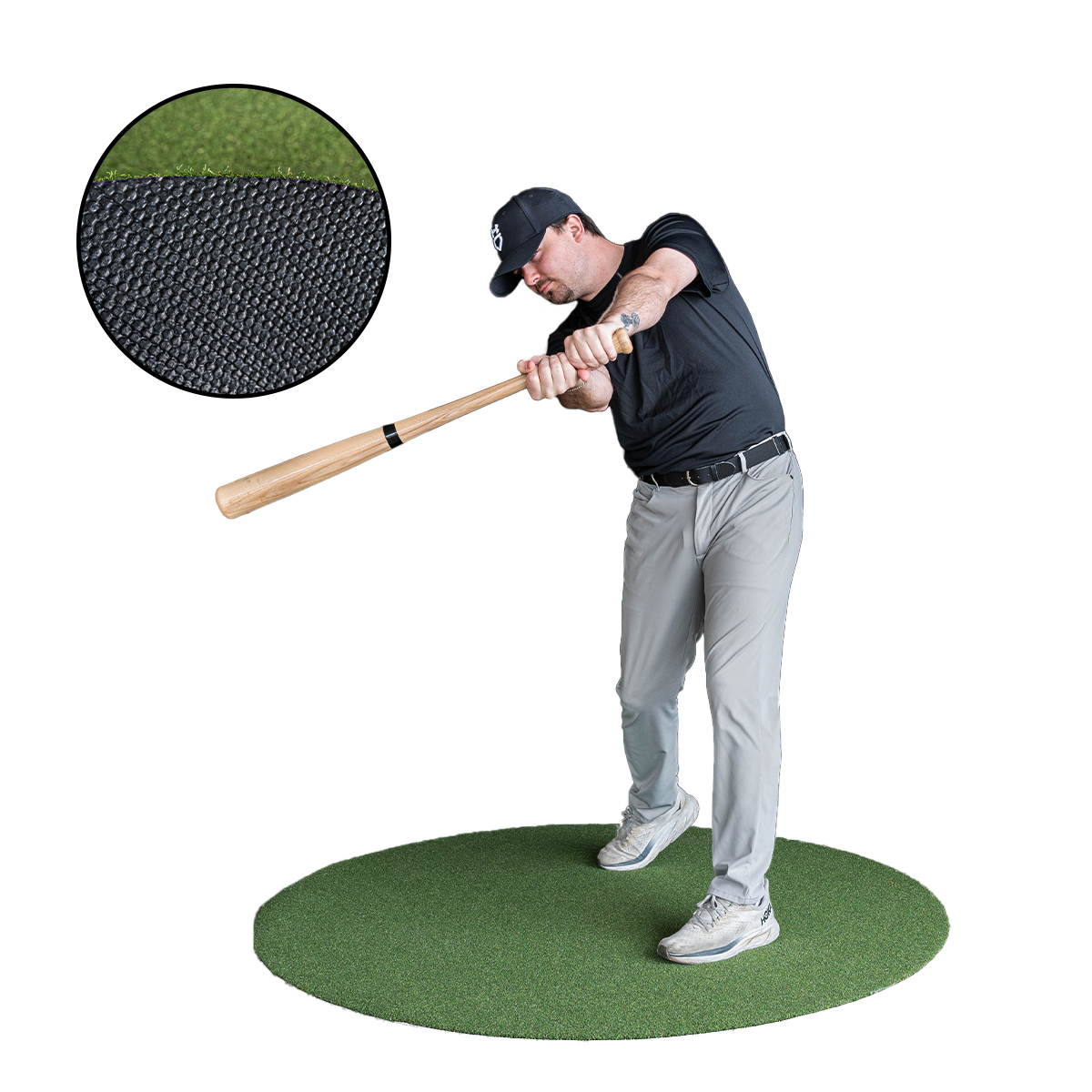 5ft Proball Baseball On Deck Circle with SureGrip Backing