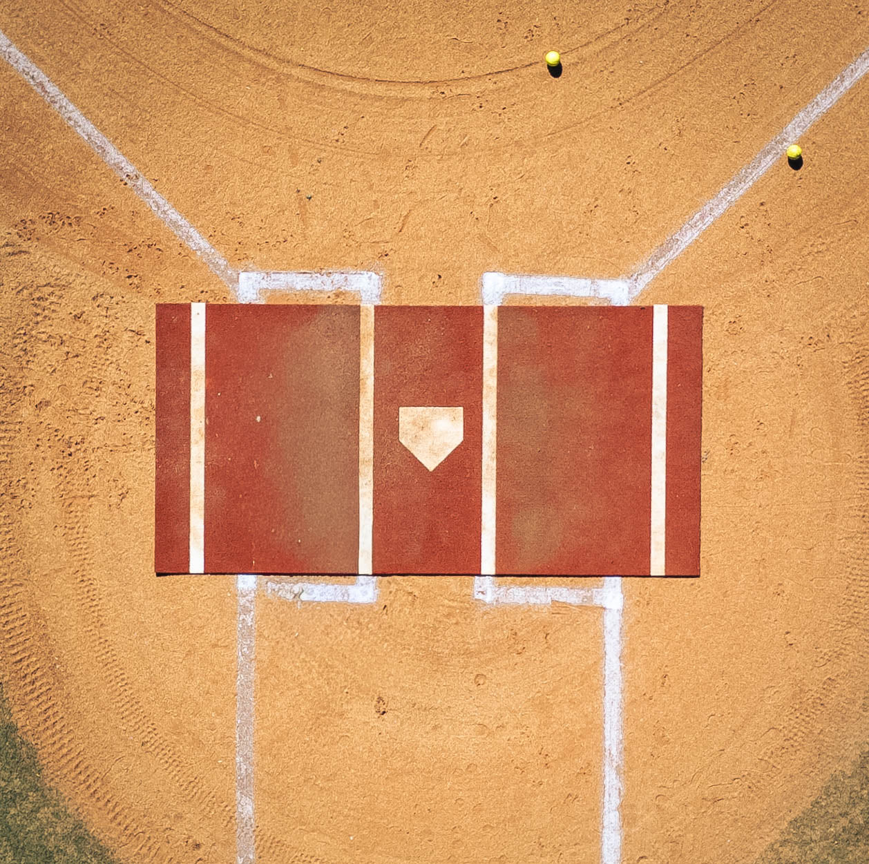 6 × 12 Proball Baseball Hitting Mat - Clay Nylon, Inlaid Plate, Flexible 5mm Foam