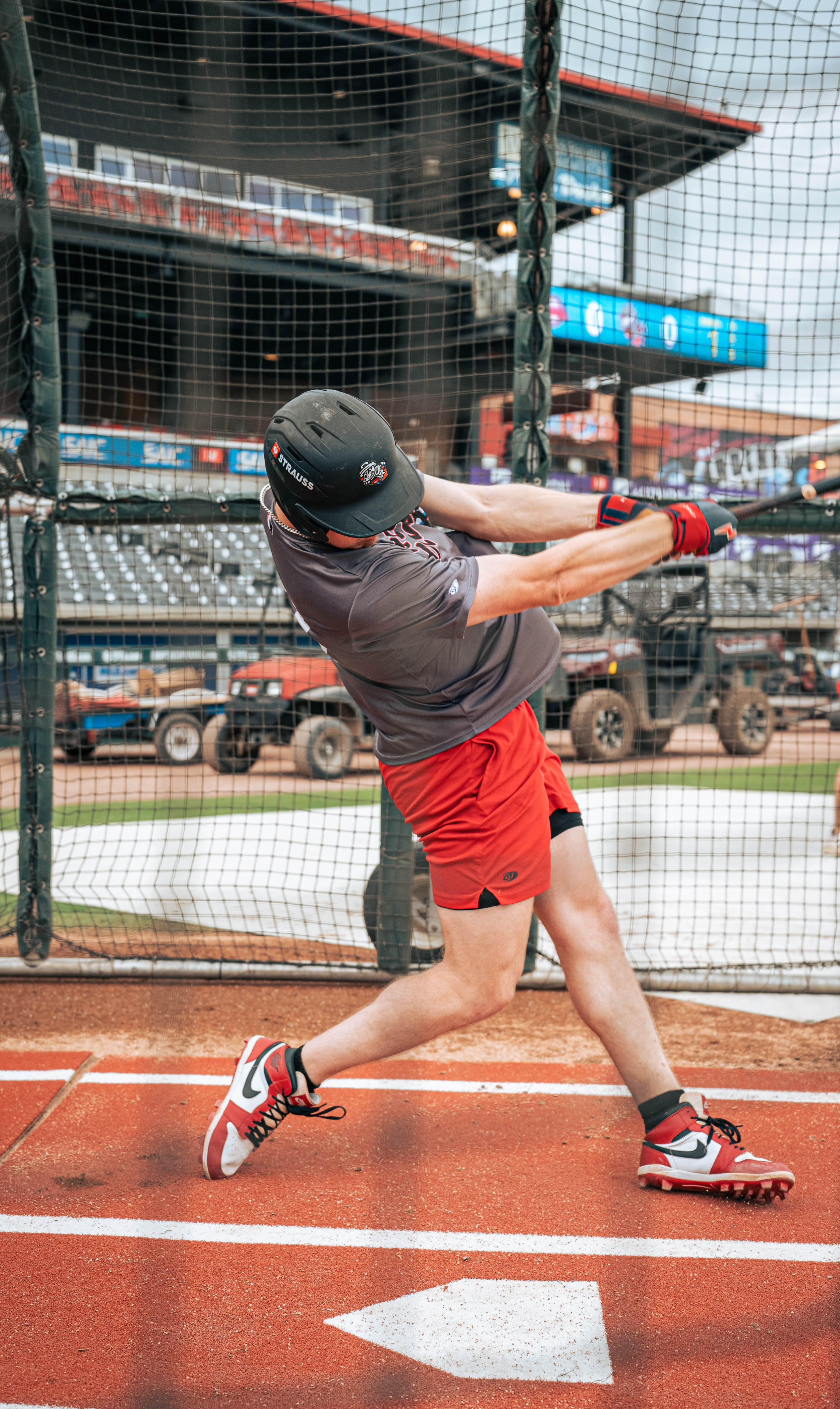 6 × 12 Proball Baseball Hitting Mat - Clay Nylon, Inlaid Plate, Flexible 5mm Foam