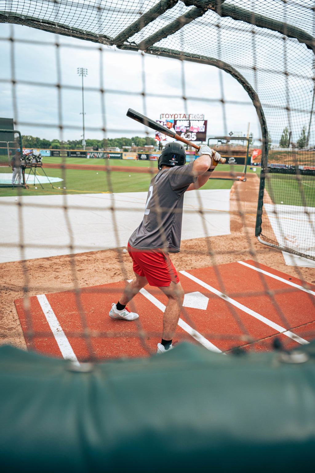 6 × 12 Proball Baseball Hitting Mat - Clay Poly, Painted Plate, Flexible 5mm Foam