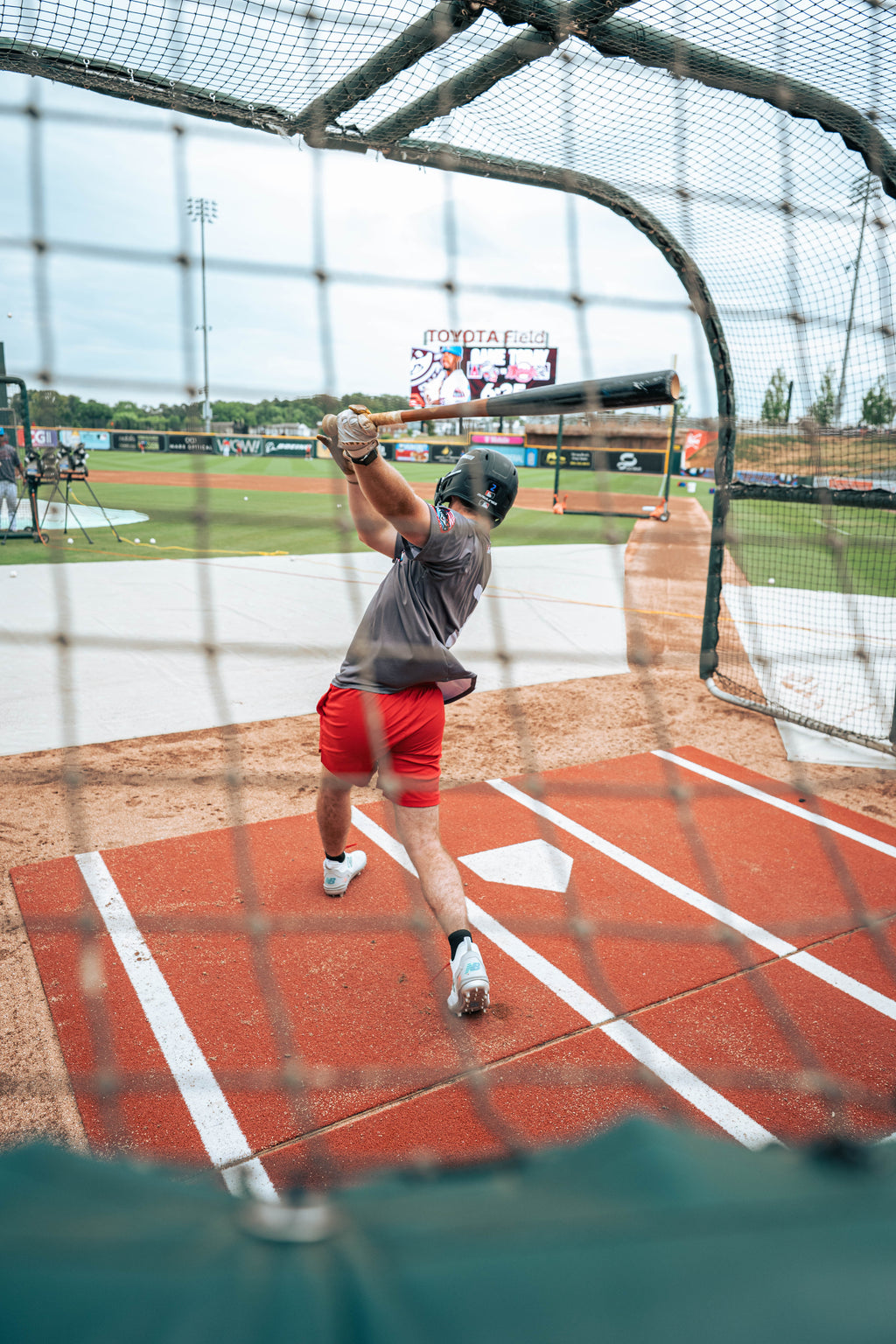 6 × 12 Proball Baseball Hitting Mat - Clay Nylon, Painted Plate, Urethane-Coated Backing