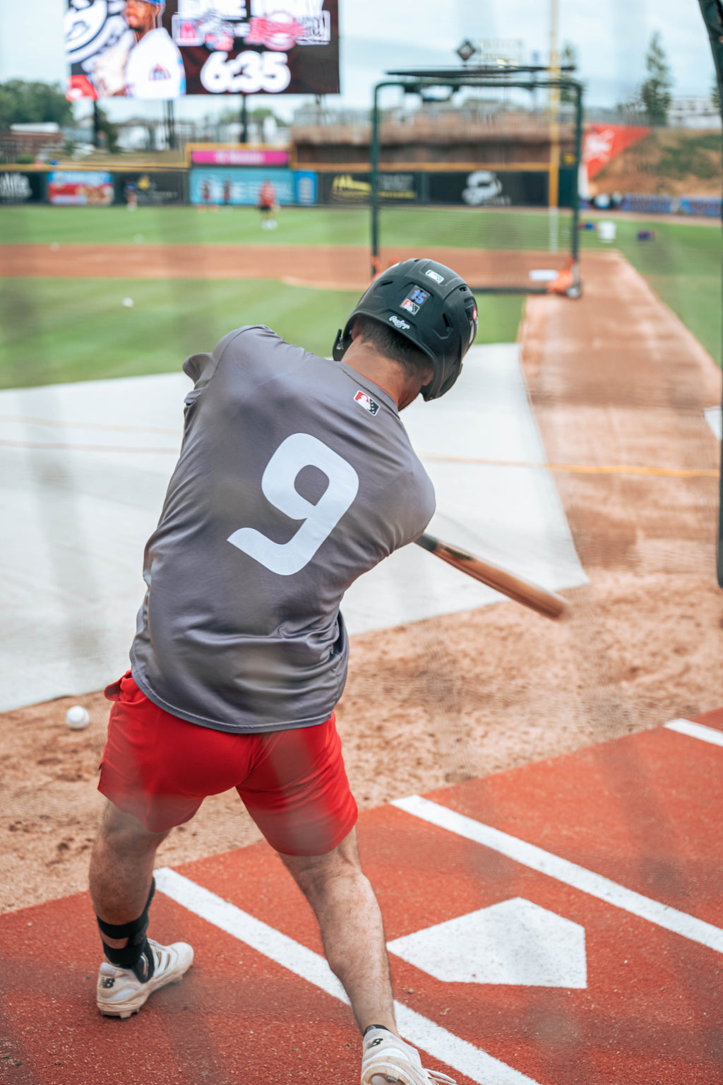 6 × 12 Proball Baseball Hitting Mat - Clay Nylon, Inlaid Plate, Flexible 5mm Foam