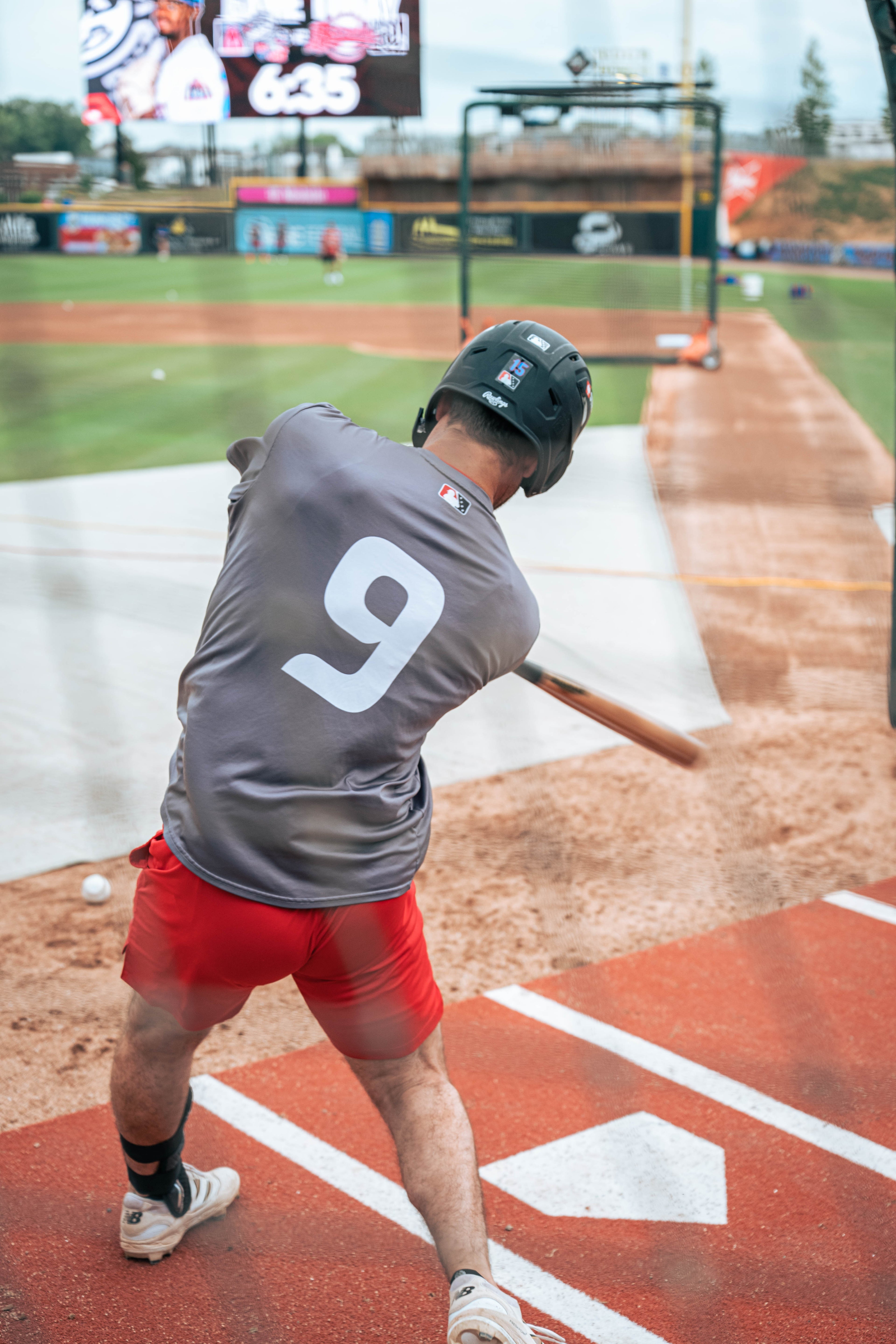 6 × 12 Proball Baseball Hitting Mat - Clay Nylon, Inlaid Plate, Flexible 5mm Foam