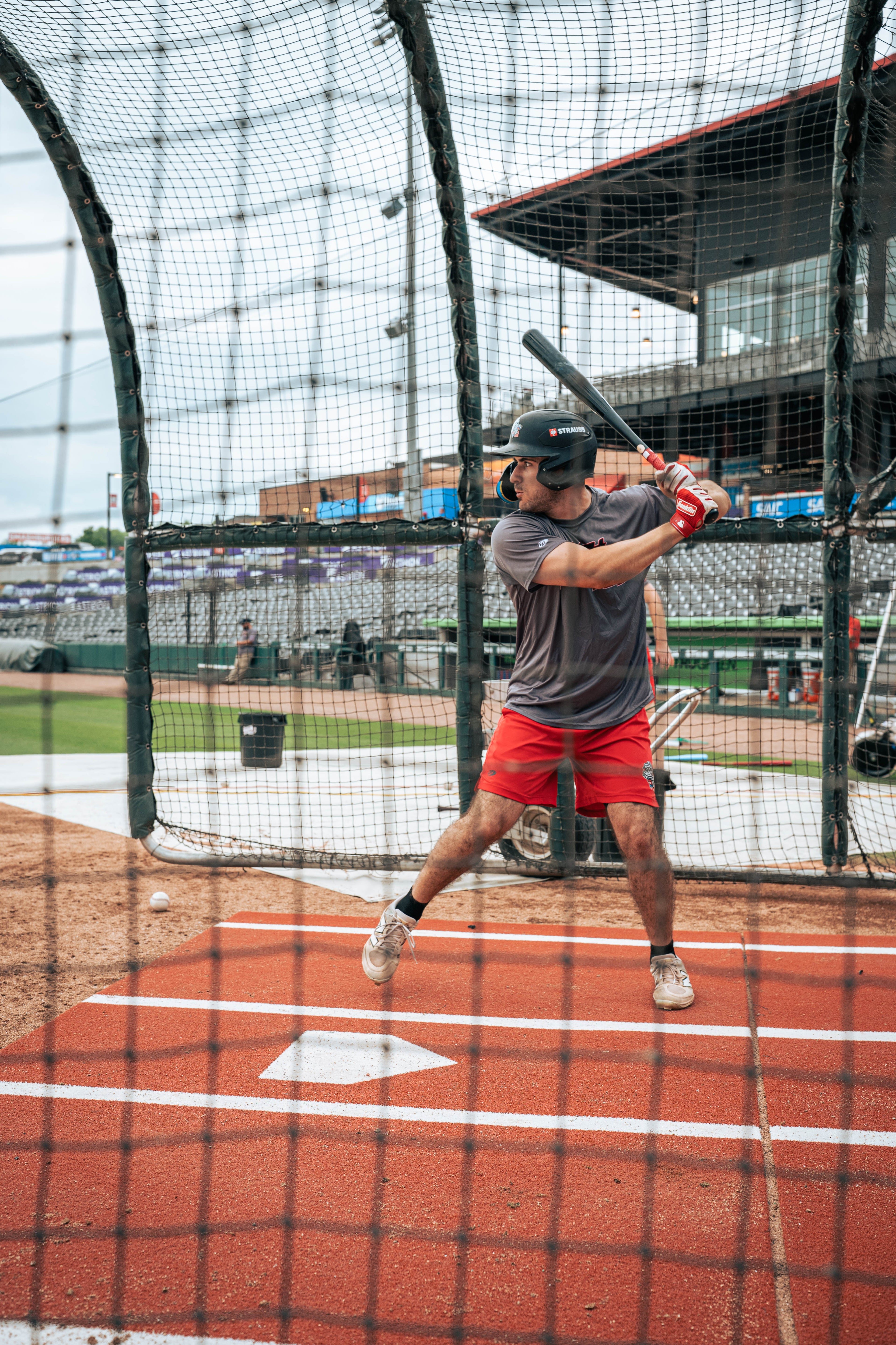 6 × 12 Proball Baseball Hitting Mat - Clay Nylon, Painted Plate, Flexible 5mm Foam