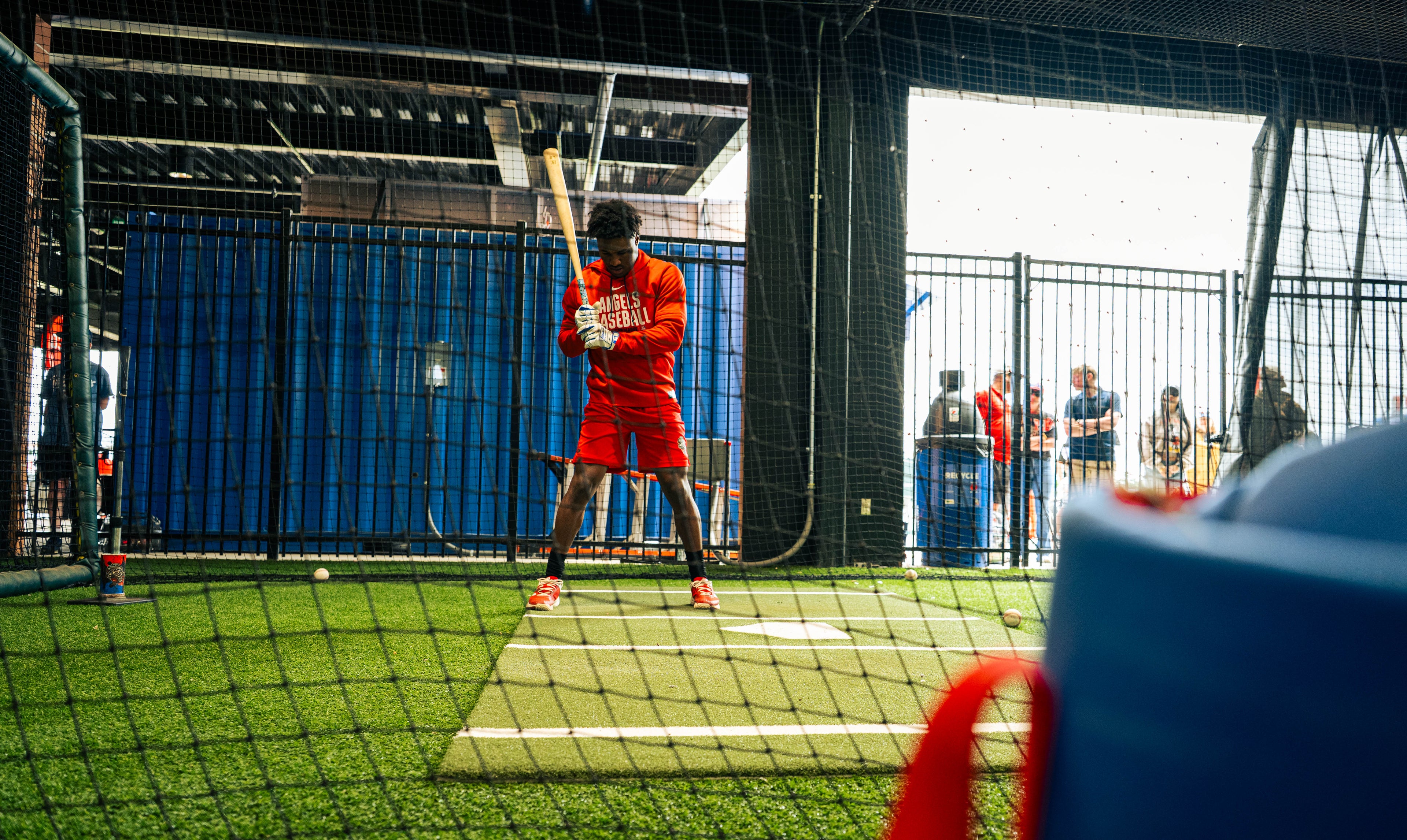 6 × 12 Proball Baseball Hitting Mat - Green Nylon, Inlaid Plate, Flexible 5mm Foam