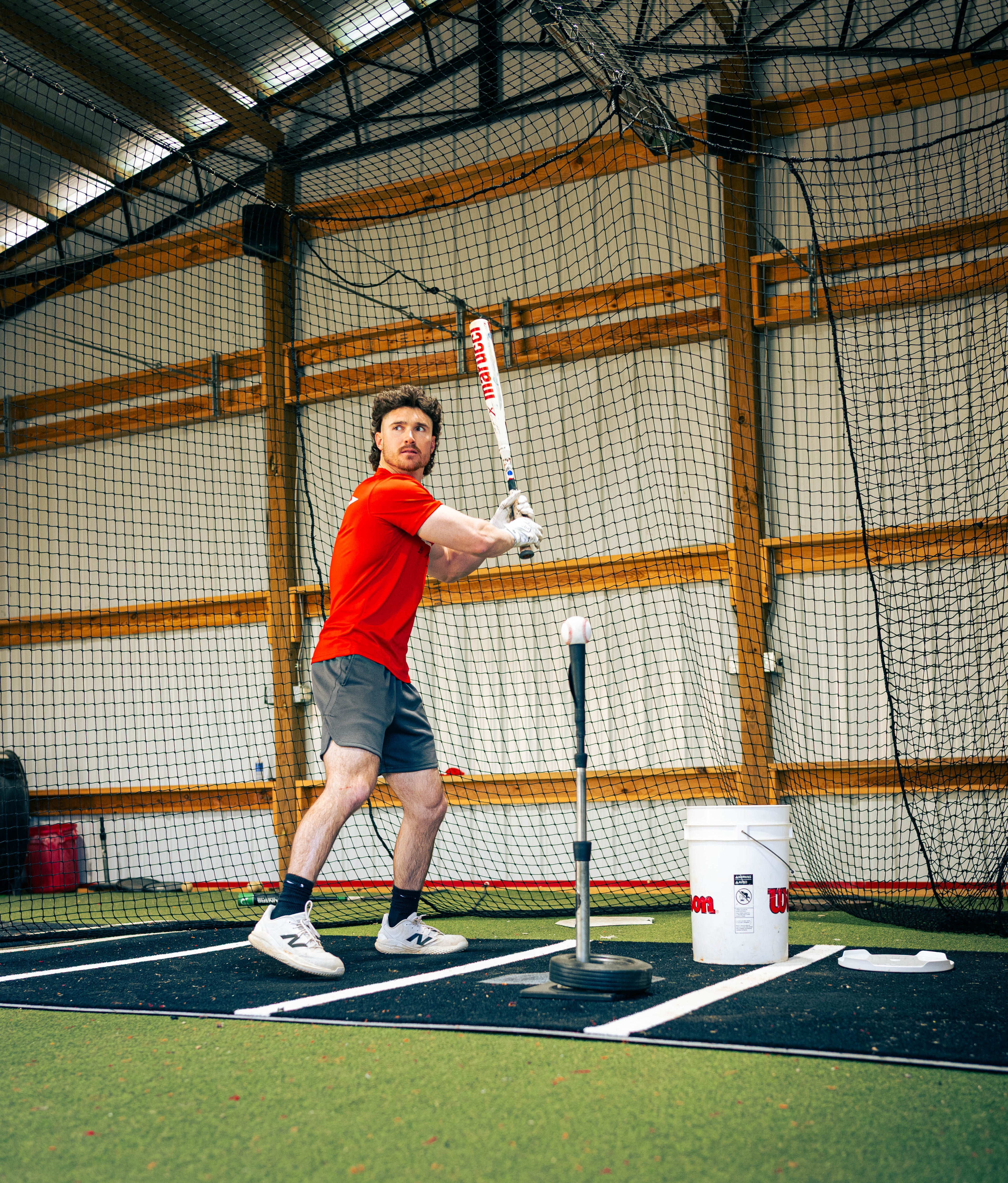 6 × 12 Proball Baseball Hitting Mat - Black Nylon, Inlaid Plate, Flexible 5mm Foam