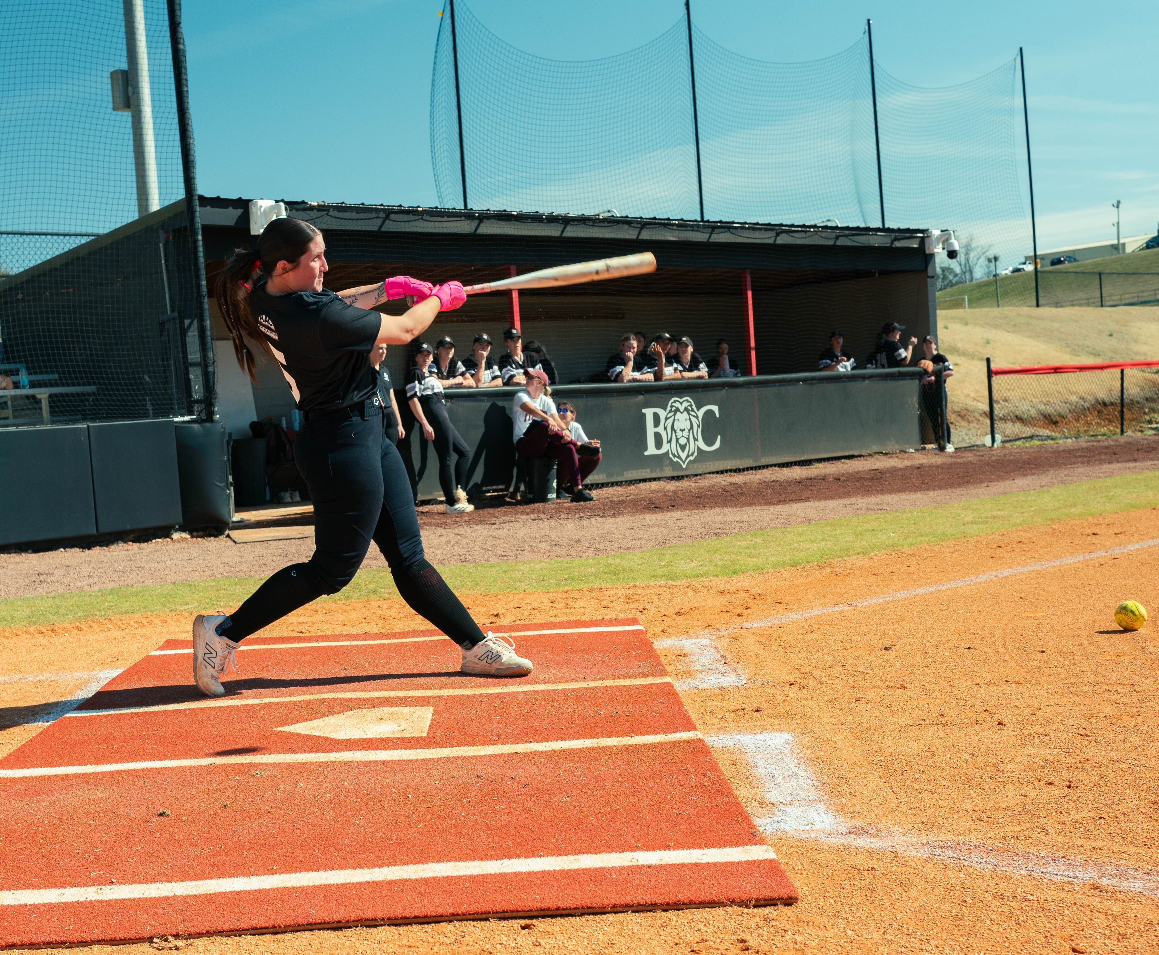 6 × 12 Proball Softball Hitting Mat - Clay Poly, Painted Plate, Flexible 5mm Foam