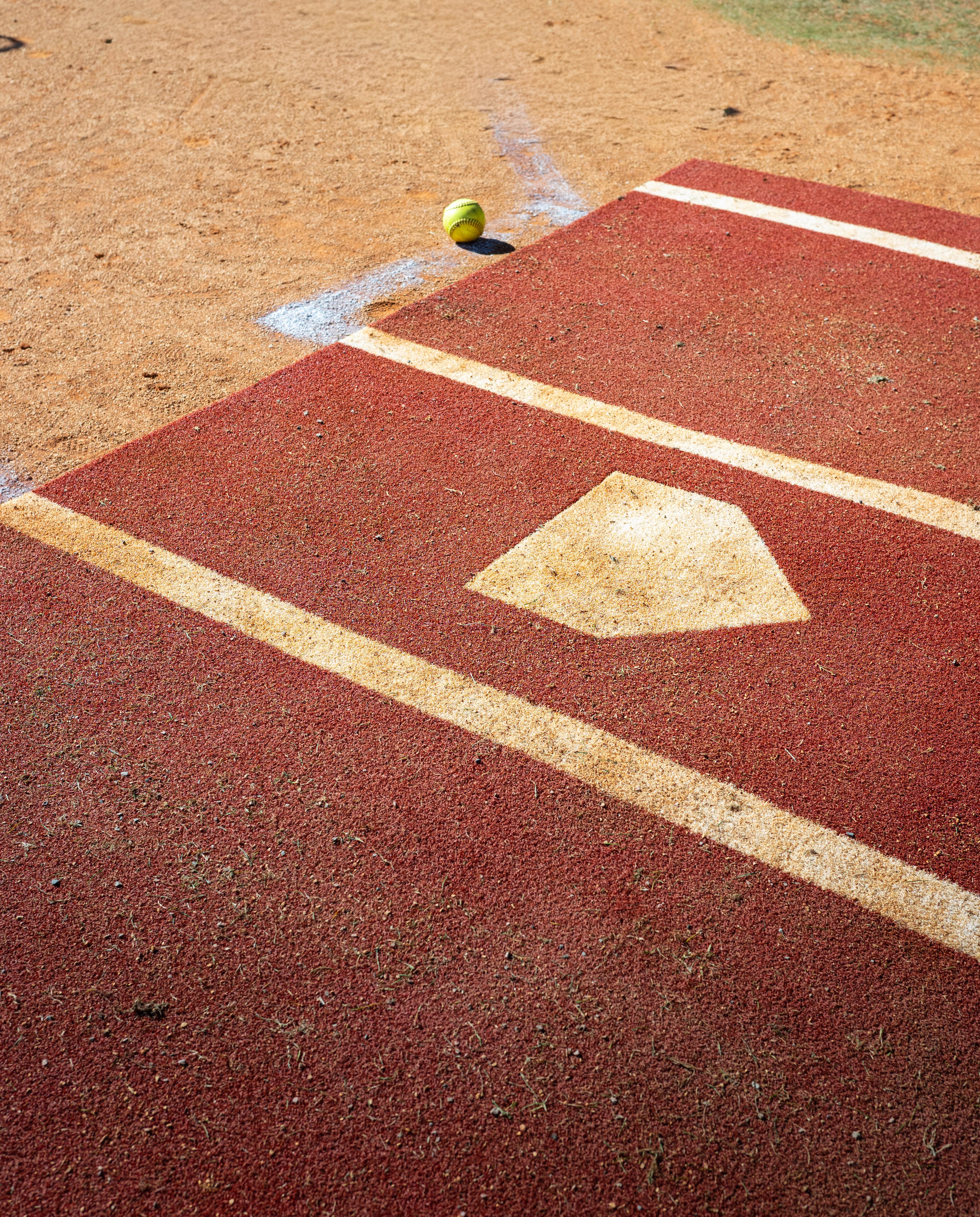 6 × 12 Proball Baseball Hitting Mat - Clay Nylon, Inlaid Plate, Flexible 5mm Foam