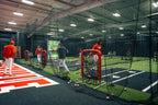 6 × 12 Proball Baseball Hitting Mat - Black Nylon, Inlaid Plate, Flexible 5mm Foam