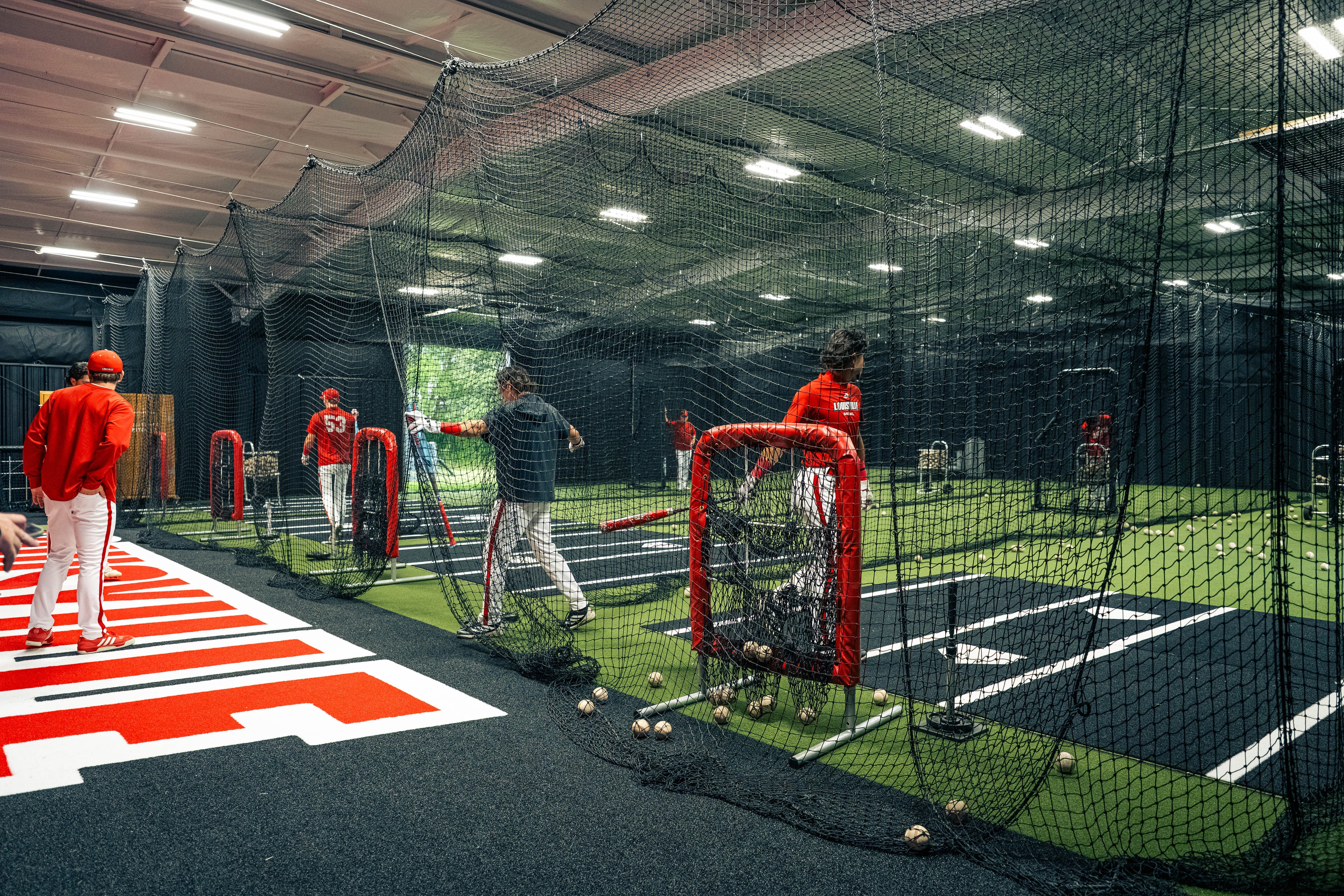 6 × 12 Proball Baseball Hitting Mat - Black Nylon, Inlaid Plate, Flexible 5mm Foam