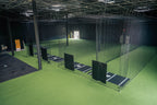 6 × 12 Proball Baseball Hitting Mat - Black Nylon, Inlaid Plate, Flexible 5mm Foam