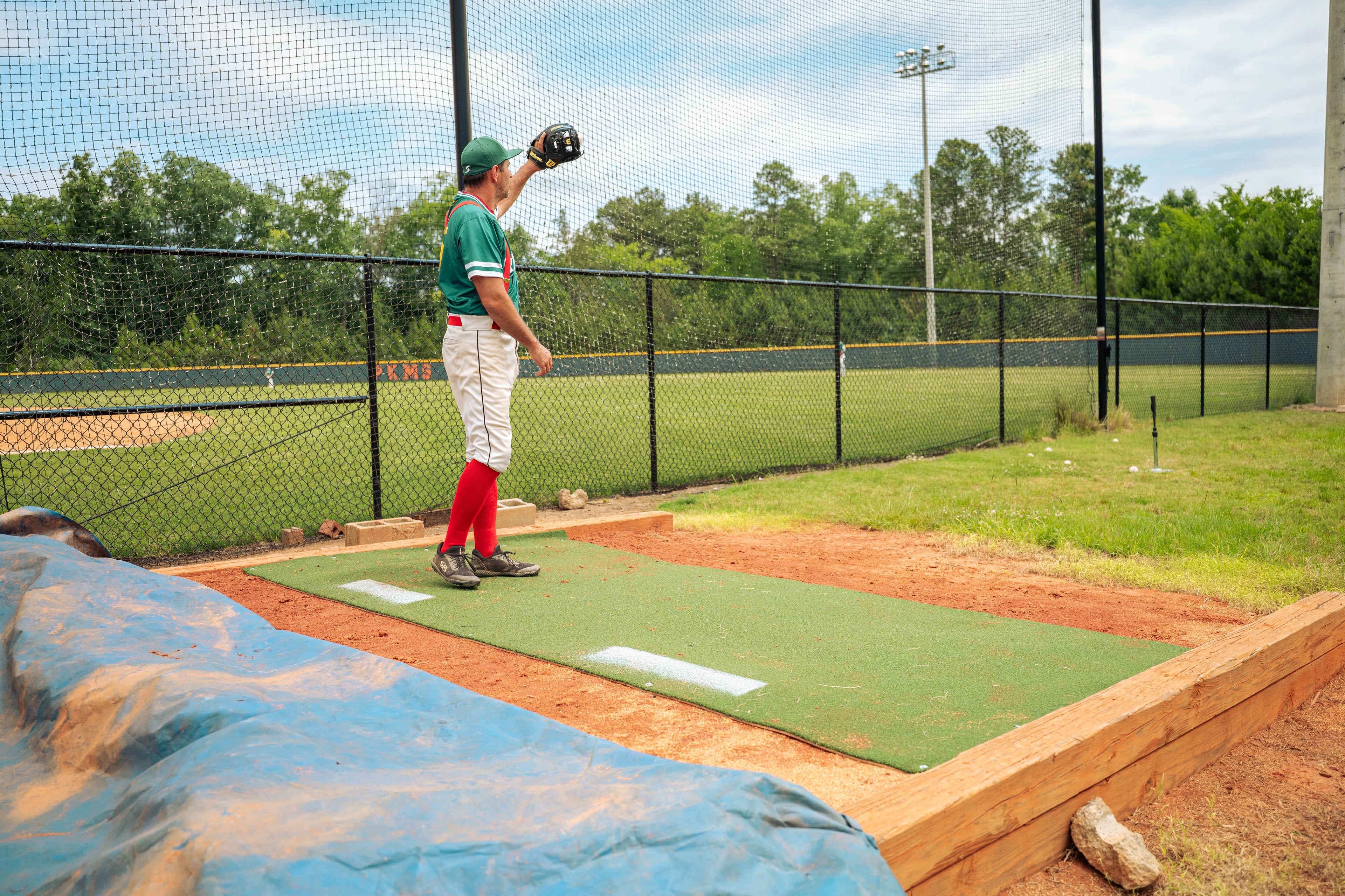6 x 12 Proball Baseball Stance Mat with Flexible 5mm Foam Backing