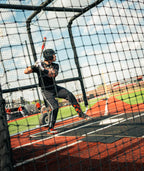 6 × 12 Proball Baseball Hitting Mat - Black Nylon, Inlaid Plate, Flexible 5mm Foam