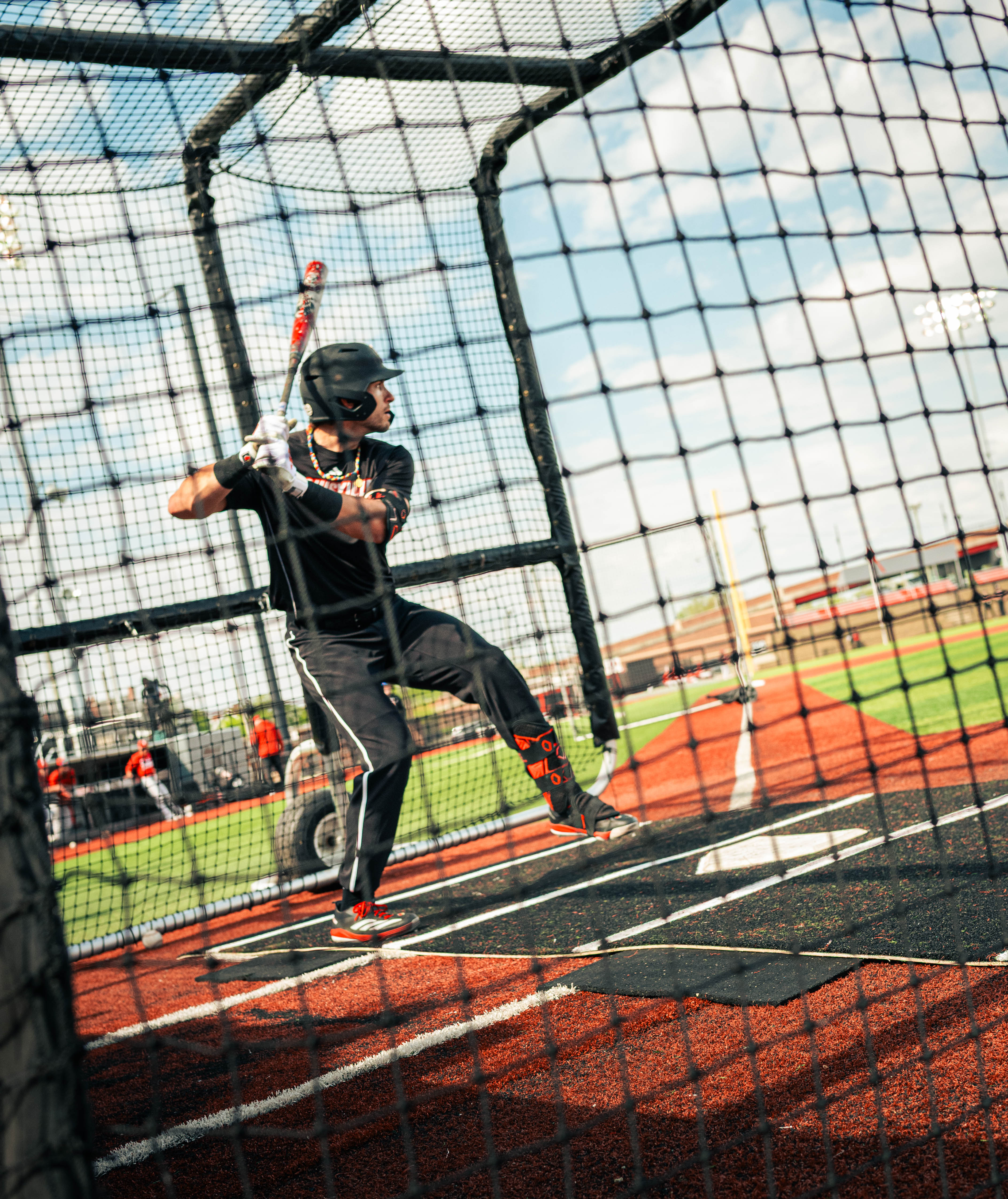 6 × 12 Proball Baseball Hitting Mat - Black Nylon, Inlaid Plate, Flexible 5mm Foam