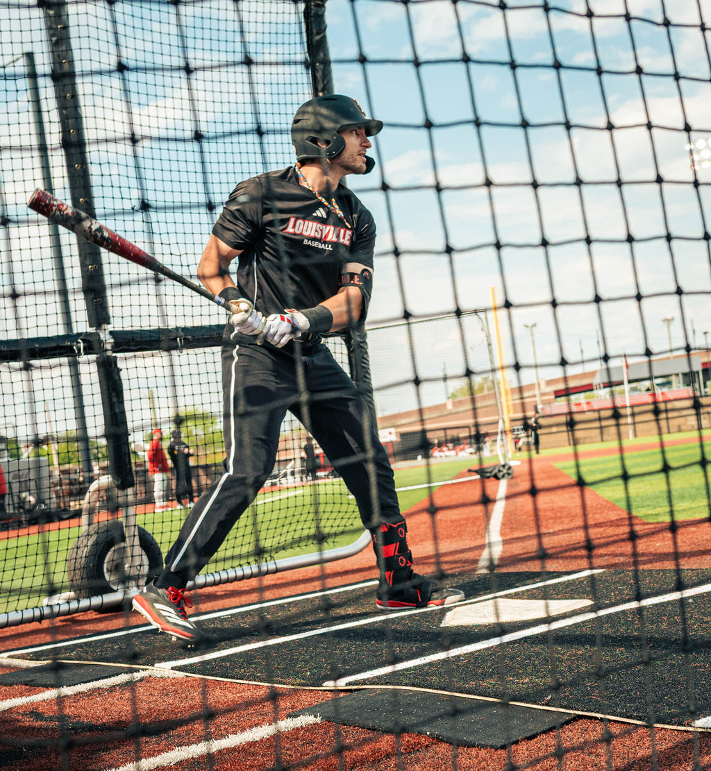 6 × 12 Proball Softball Hitting Mat - Black Nylon, Painted Plate, Flexible 5mm Foam