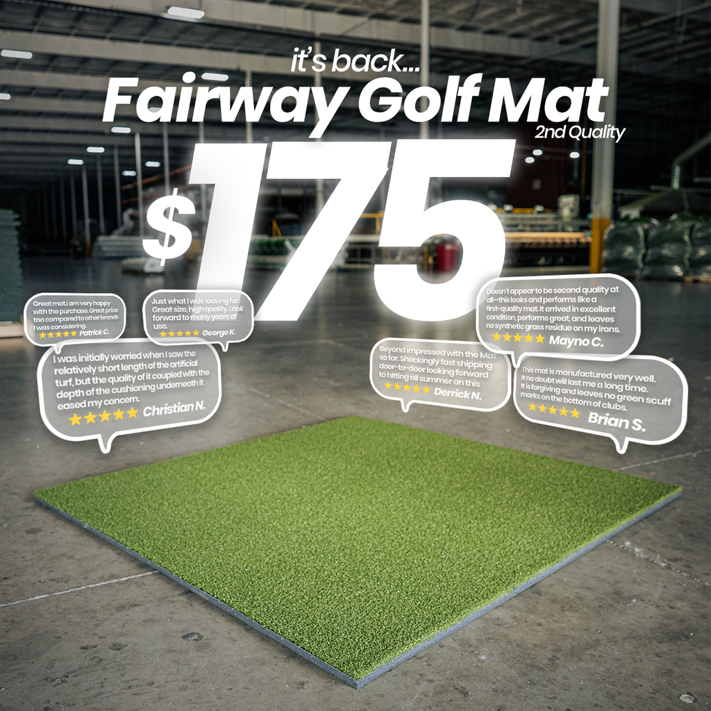 5 x 5 Fairway Golf Mat with Shock-Absorbent Foam (2nd Quality)