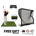 5x5 Super Tee Golf Mat with Shock-Absorbent Foam: Gold Tier Bundle