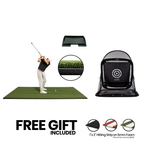 5x10 Super Tee Golf Mat with Shock-Absorbent Foam: Gold Tier Bundle