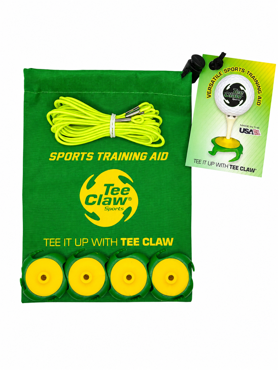 Tee Claw (4) Pack: Green and Yellow