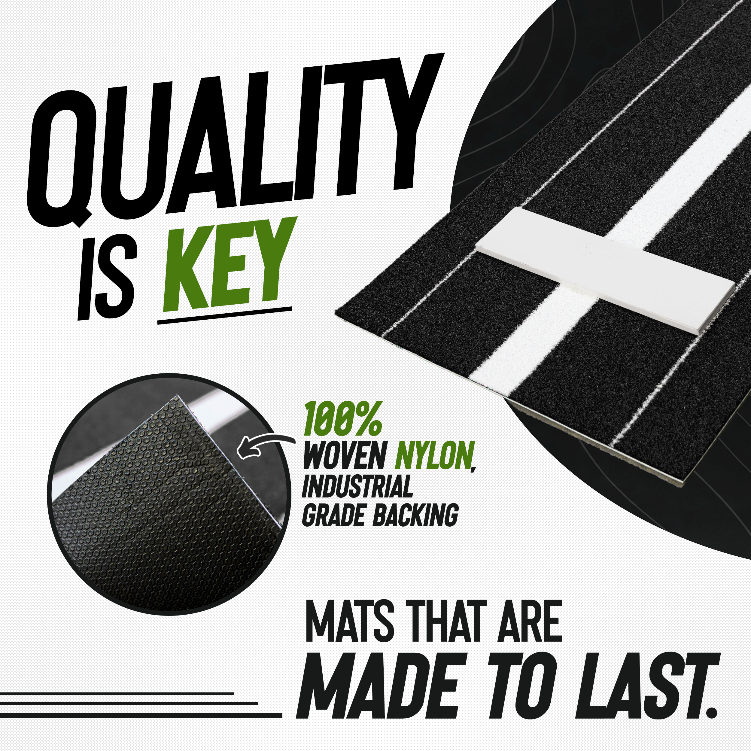 3 × 10 Elite Softball Pitching Mat - Black