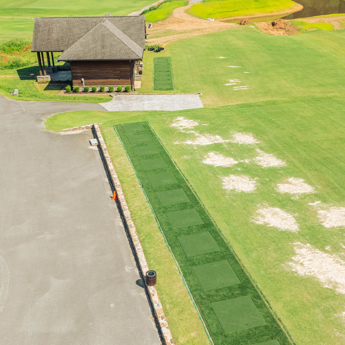 Super Tee golf mats used at golf driving ranges