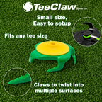 Tee Claw (10) Pack: Green-Yellow